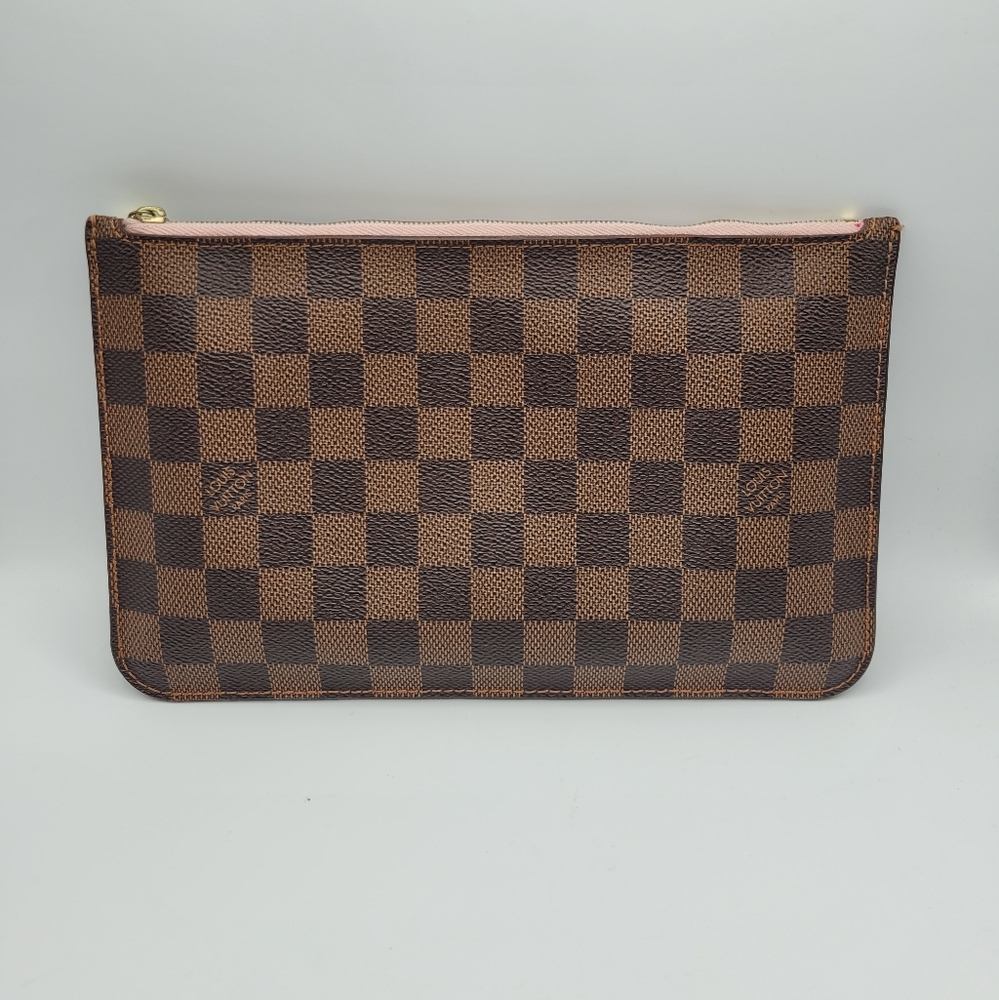 Louis Vuitton Damier And Baby Pink Checkered Clutch